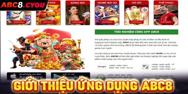 Giới thiệu ứng dụng cá cược ABC8 sân chơi uy tín