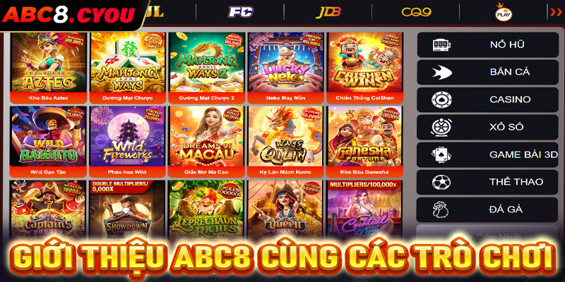 Giới thiệu ABC88 cùng những trò chơi được yêu thích nhất