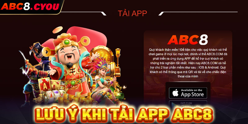 Lưu ý trong quá trình tải app Abc8 về thiết bị cá nhân